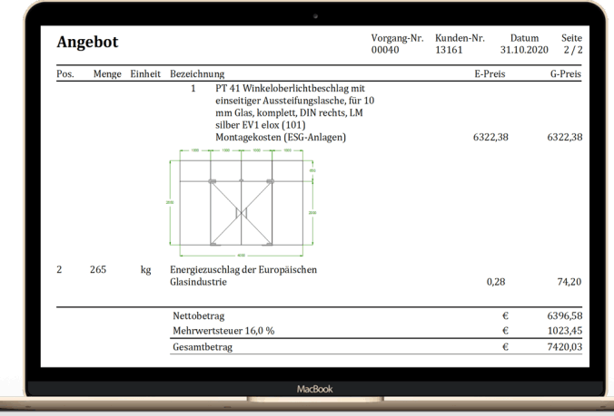 Ganzglasanlage mit BC-GlasSoft