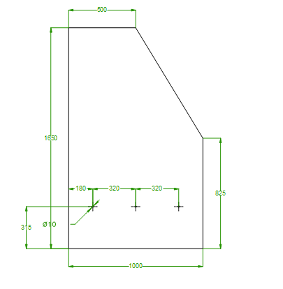 Modellzeichnung CAD mit BC-GlasSoft